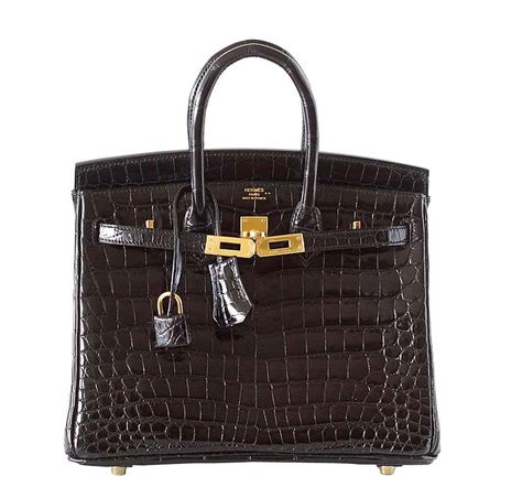 hermes birkin mini 25|Hermes Birkin 25 black crocodile.